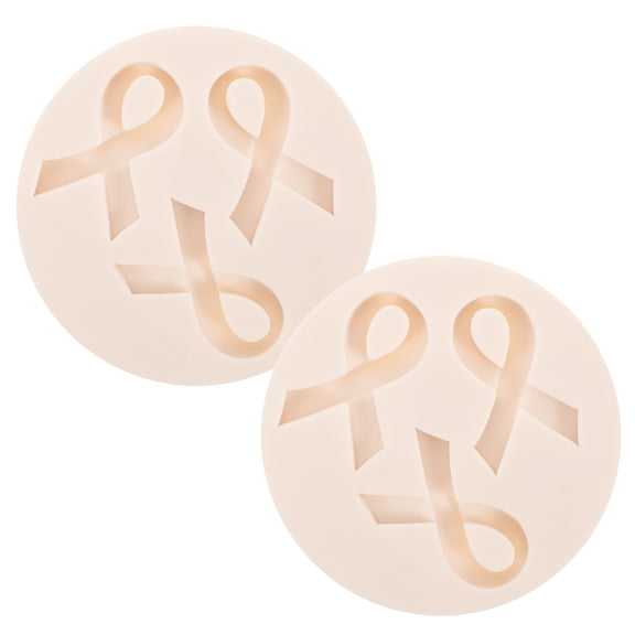 jojofuny 2pcs Fondant Molds Food-Grade Silicone Ribbon Shape for Non-Stick Decorating Parties