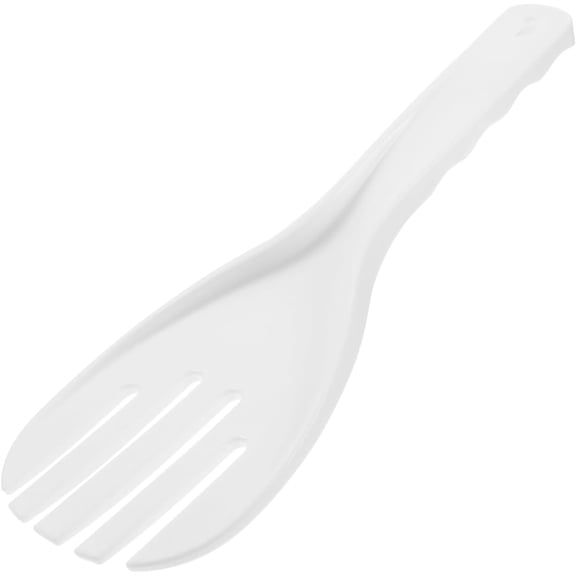 2pcs Rice Paddle Spoon Plastic Non-Stick Rice Spoon Rice Spatula Rice Cooker Spoon, Serving Spoon for Rice Kitchen Utensils for Home Restaurant Hotel White