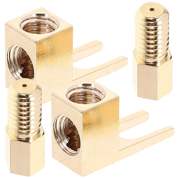 2pcs Right Angle Speakers Connectors 90 Degree Banana Plugs L Shaped Adapters