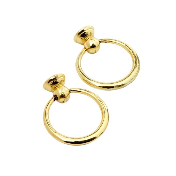 2pcs Ring Knobs Drawer Cabinet Handles Modern Fashion Door Pull Gold Silver Furniture hardware 37mm Single Hole Zinc Alloy
