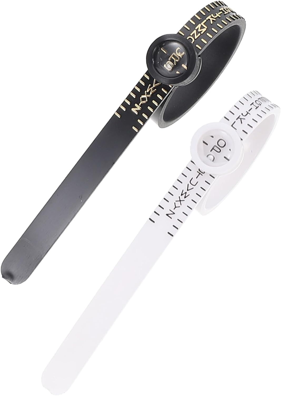 2pcs Ring Measurement Jewelry Tools Black Rings Mens Rings Jewlery