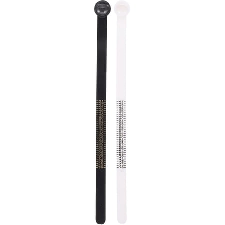 2pcs Ring Measurement Ring Mandrel Rhinestone Stickers Strap Adjuster Finger Sizer Gauge Bood Tape Ring Size Guide UK Ring Sizer Measure Ring Size Tool Soft Ruler Plastic