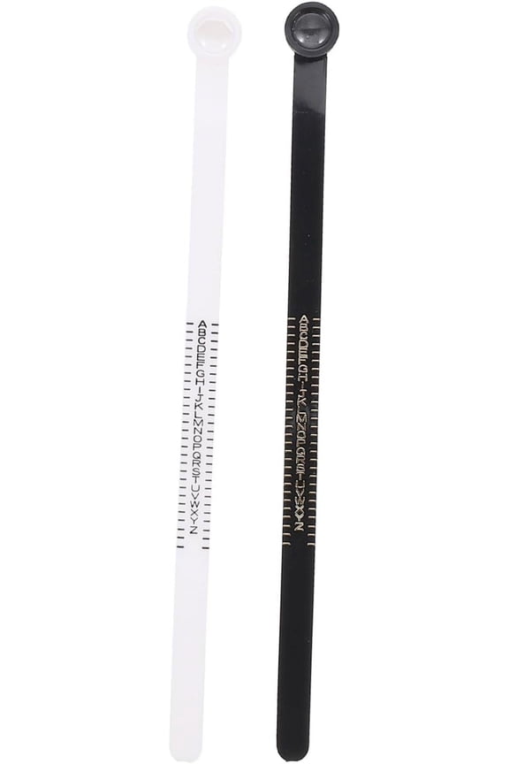 2pcs Ring Measurement Ring Size Finger Sizer Finger Measurer Ring Gauge Belt Measurer for Ring Plastic Jewels Ring Diameter Measuring Circle Small Device Men and Women Jewelry