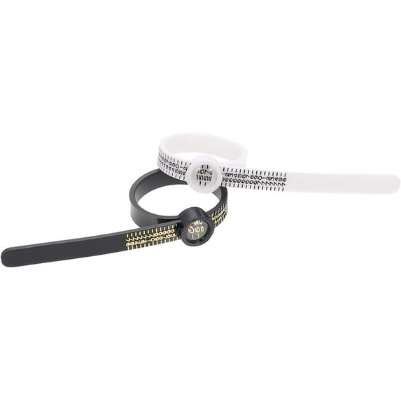 2pcs Ring Measurement Ring Size Ruler Measure Ring Size US Ring Sizer Ring Tool Ring Size Gauge Tape Power Conditioner Finger Gauge Ring Men and Women Plastic Jewelry Small Device