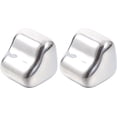 thumbnail image 1 of 2pcs Rock Icing Drinks Whisky Blocks Heart Wine Tool Bourbon Cubes, Stones, Dice Stones Rocks Shaped Drinker Cube Chilling Rock, Wedding Novel Party Reusable Metal Steel Stainless, 1 of 5