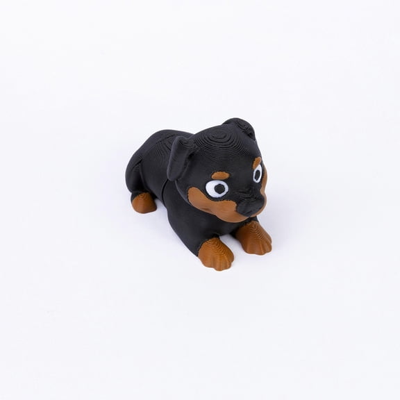 2pcs Rottweiler 5cm 3d printed simulation puppy animal figurine model