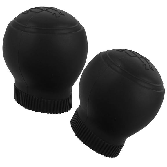 2pcs Round Ball Shift Knob Car Gear Stick Shifter Knobs Shifting Lever Replacement Fit Most Automatic Manual Transmission Vehicles 5 Speed