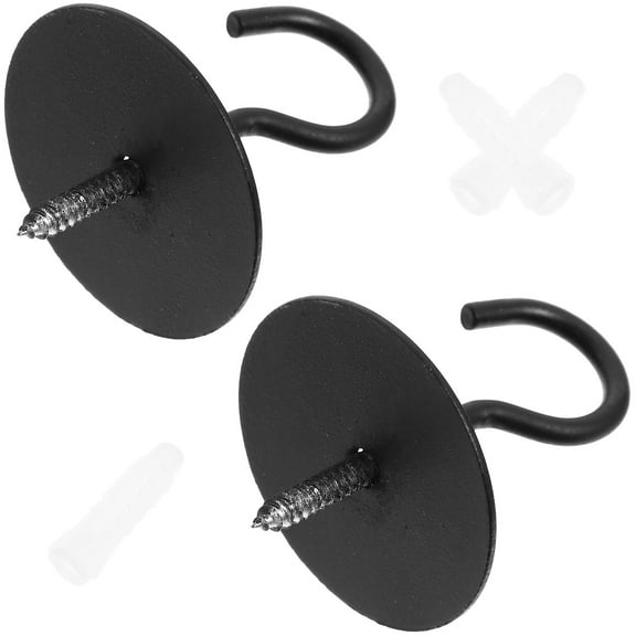 2pcs Round Base Ceiling Hangers Heavy Duty Ceiling Hooks for Home Balcony