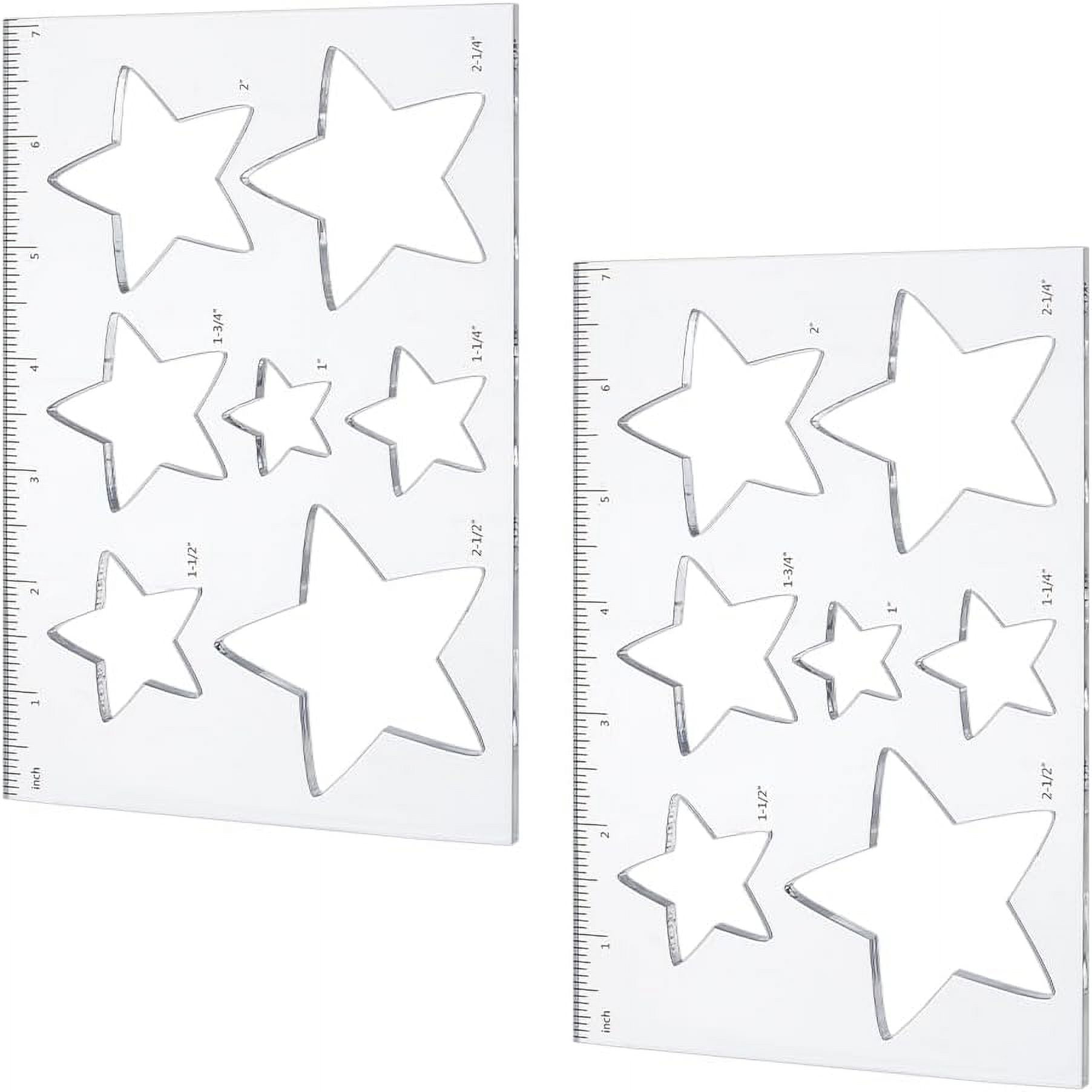 2pcs Router Jig Template Star Inlay Templates Acrylic Router Templates ...