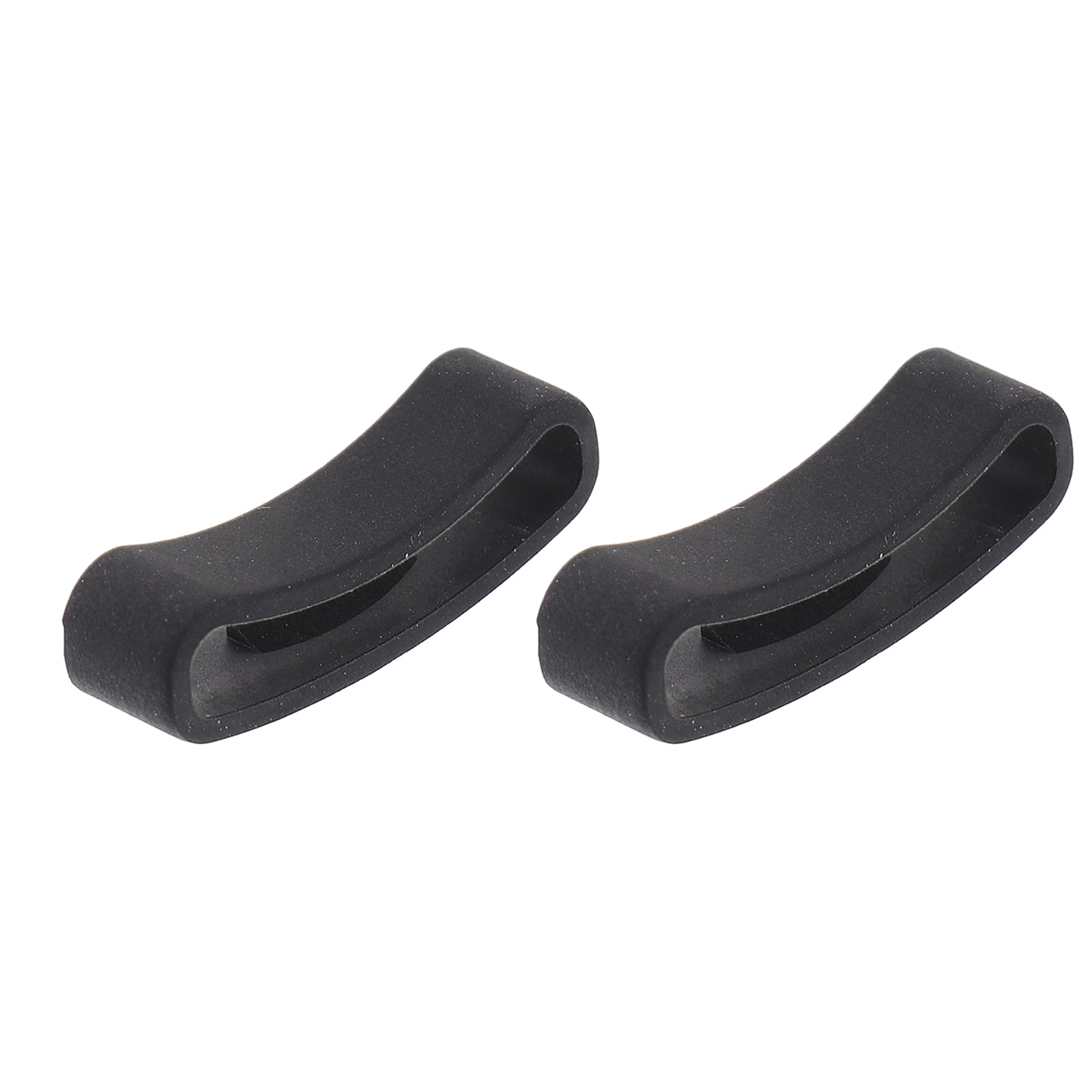 2-Pack Black Rubber Anti-Fall Buckle Keepers for Smartwatch Bands ...
