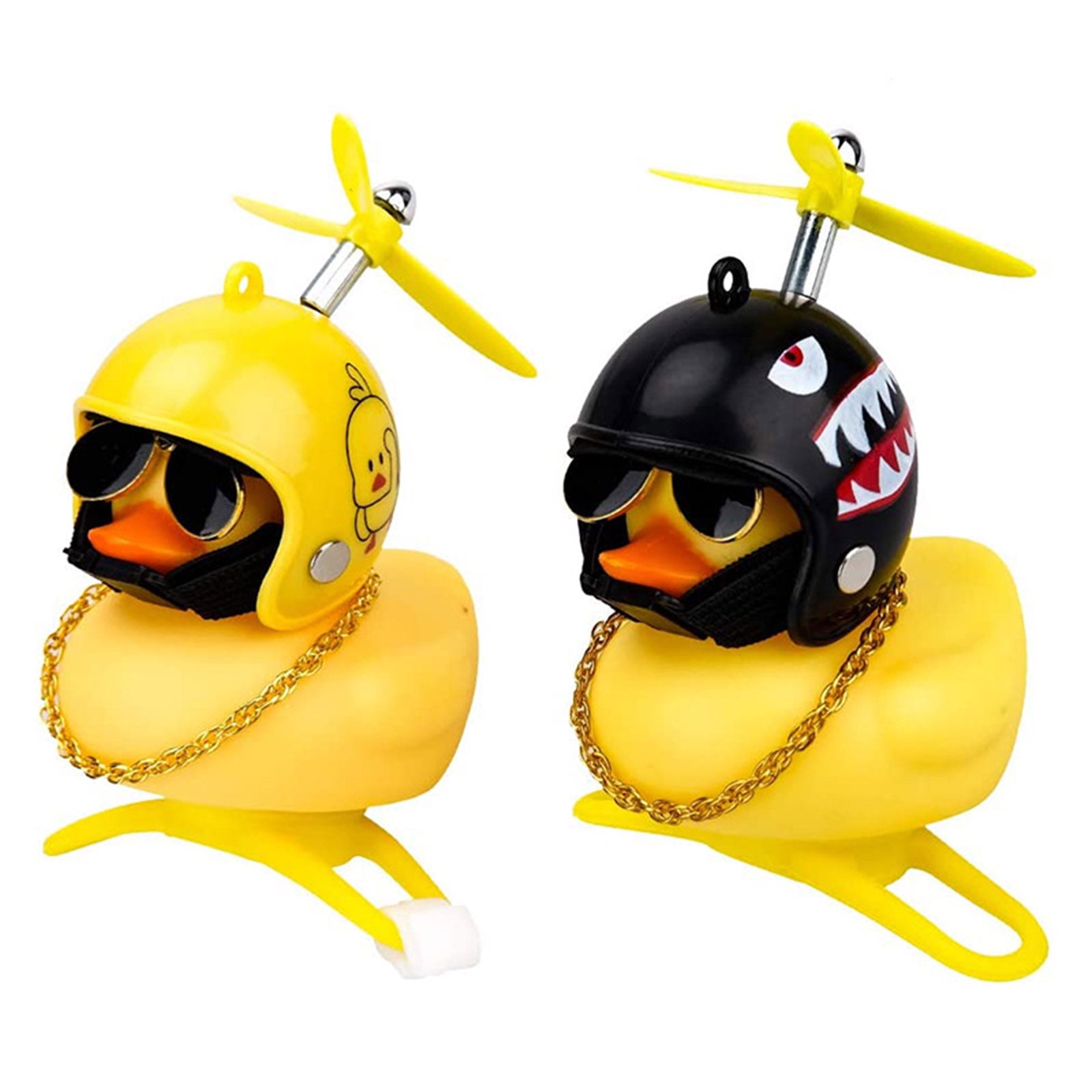 Rubber Duck With Helmet/funny Yellow Duck Dashboard Decor/car Ornaments/car  Accessories/duck Decoration Gift/multiple Helmet Options 