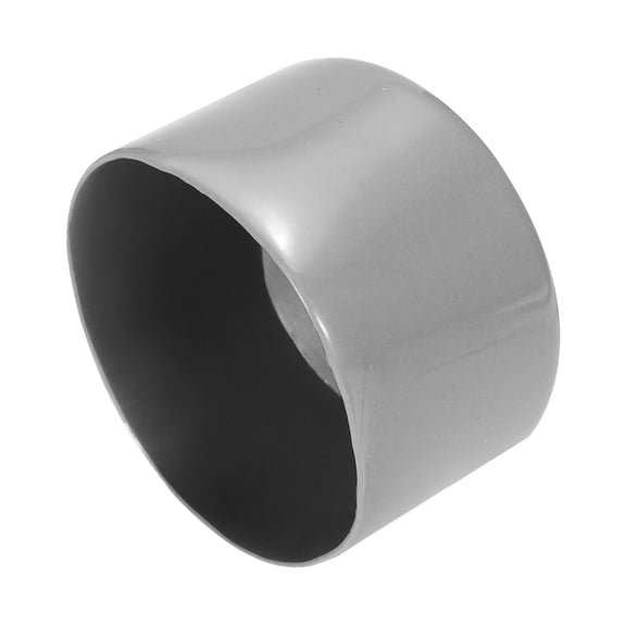 2pcs Rubber End Caps 60mm ID Vinyl Round Tube Bolt Cover  Protectors Light Gray