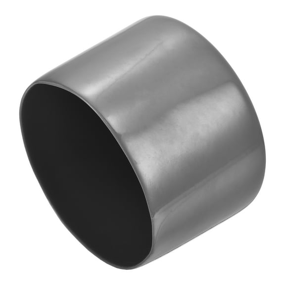 2pcs Rubber End Caps 75mm(3 inch) ID Vinyl Round Tube Bolt Cap Cover Screw Thread Protector Dark Grey