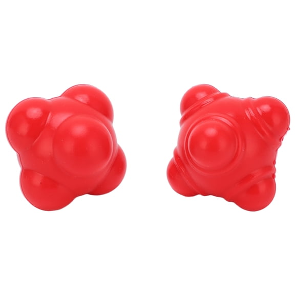 2pcs Rubber Reaction Bounce Balls Irregular Shape Reaction Balls for Coordination Agility Speed Training