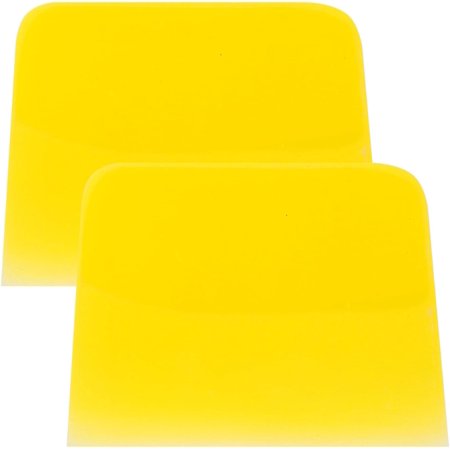 2pcs Rubber Scraping Plate Cleaning Tools Window Decal Glass Scraper Automotive Squeegee Plastic Film Squeegee Applicator Tool Handhold Pottery Decal Scraper Sticker Scraping Tool