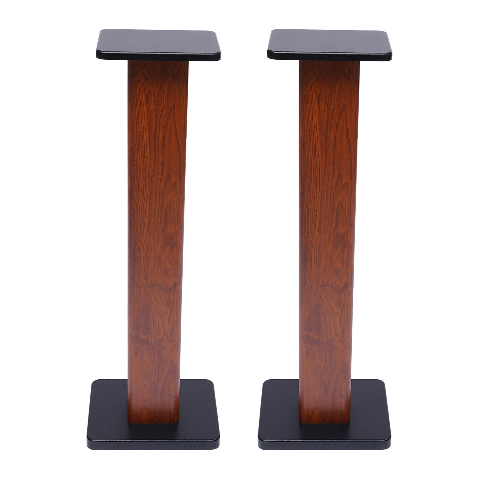 2pcs Rustic Bookshelf Speaker Stands Floor Speaker Stands Load Capacity