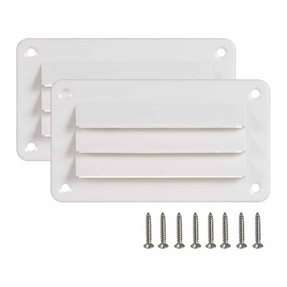 2pcs Rv Ventilation Skylight, Kimiss Ventilation Skylight Ceiling Ventilation Bathroom Office Rv, Yacht, Boat, Bathroom, Kitchen Side Wall And Ceiling Vent Cover