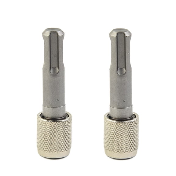 2pcs SDS Socket Adapter for 1/4 Hex Shank Drill Bits, Steel Converter Screwdriver Holder Round to Hex