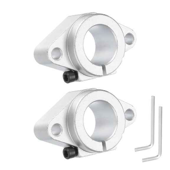 2pcs SHF25 Aluminum Linear Motion Rail Clamping Rod for 25mm Diameter Shafts