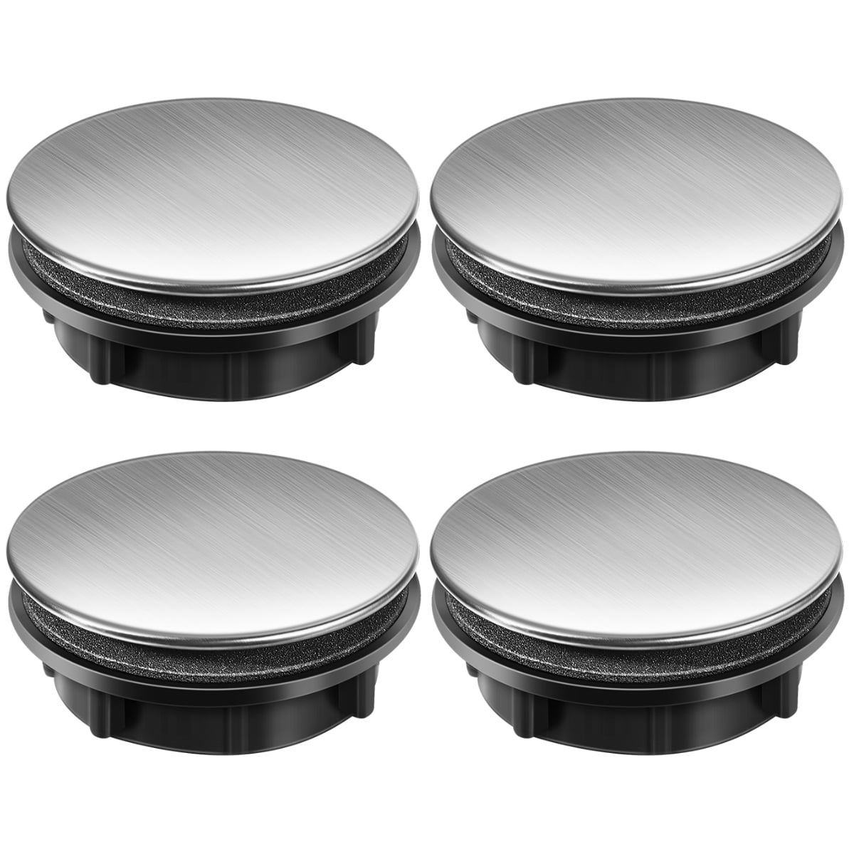 2pcs STOBOK 2pcs Kitchen Faucet Hole Cover Stainless Steel Kitchen Sink Tap Hole Dispenser Hole