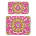 thumbnail image 1 of 2pcs Sacred Symbolic Coffee Maker Mat - Ethnic Mandala Art, 4-Layer Absorbent & Non-Slip Kitchen Counter Mat, 1 of 5