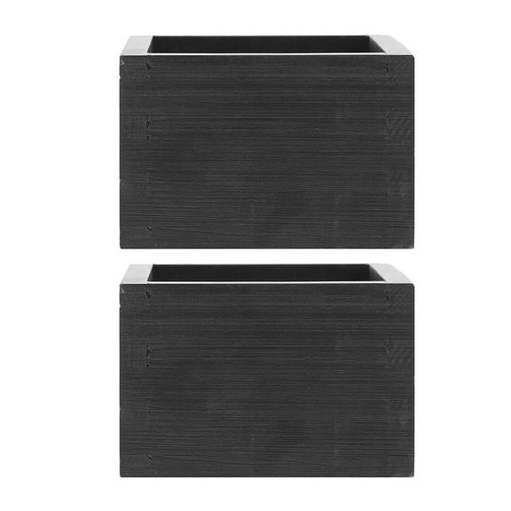 WHAMVOX Wooden Box Japanese Style Dinner Parties 2Pcs 3.3X3.3X2.2In