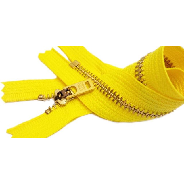 2pcs Sale 11" Zippers (Special) 5 Brass Metal with Locking Slider