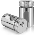 thumbnail image 1 of 2pcs Salt and Pepper Shakers,Stainless Steel Shaker for Salt Powder Sugar Cinnamon Pepper, Spice Dispenser with Adjustable Pour Holes, 1 of 9