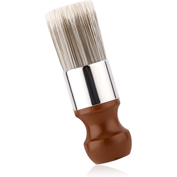 2pcs Salve Brush for Furniture, Leather Salve & Brush Set Soft Nylon Bristles Wood Handle for Leather Furniture Car Seats Jackets Shoes