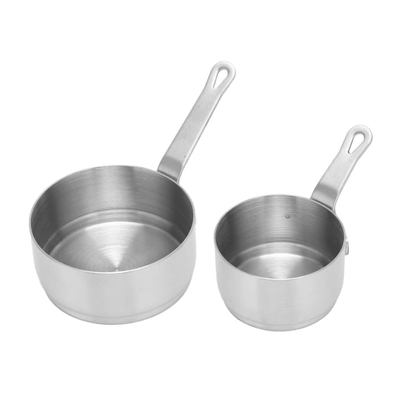 2pcs Sauce Cup Stackable Handle Design Mini Sauce Pan for Banquet Outdoor Picnic