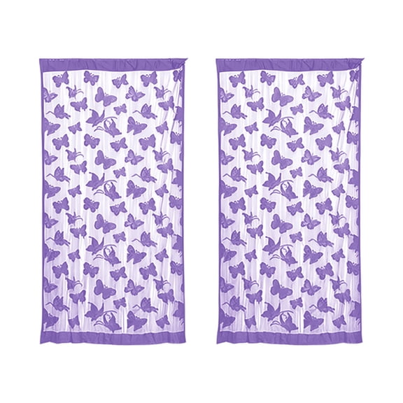 2pcs Scalewing Thread Curtain Partition | 39.37x78.74 Inch Decorative Door Curtain | Multi Color Fringe Window Curtain for Home, Living Room, Bedroom & Background