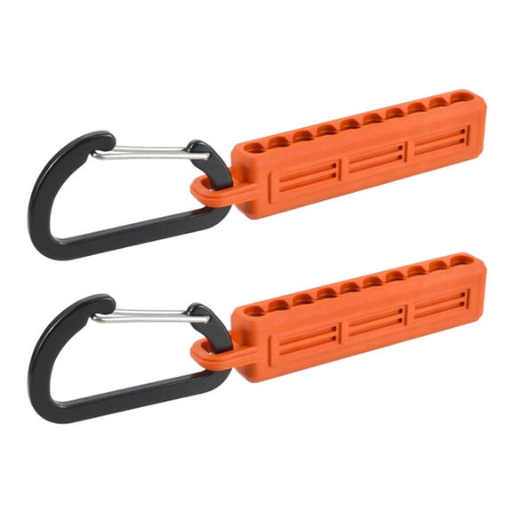 2pcs Screwdriver Bit Holder Storage Organizer,10-Hole Orange Bit Holder for 1/4inch Hex Shank Bit & Drill Storage Case,2 * Screwdriver Bit Holder,Orange