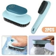 thumbnail image 1 of 2pcs Scrub Cleaning Brush, EEEkit Laundry Scrubber Brush, Handheld Shoes Scrubbing Brush, 1 of 6
