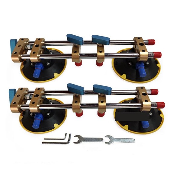 2pcs Seamless Stone Seam Setter Manual Rubber Vacuum Leveling Setter Home Granite Countertop Installation Tools