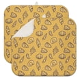 thumbnail image 1 of 2pcs Seashell & Fish Design Kitchen Drying Mat, Super Absorbent Microfiber Dish Rack Pad, Foldable Nautical Theme Counter Protector, 1 of 5