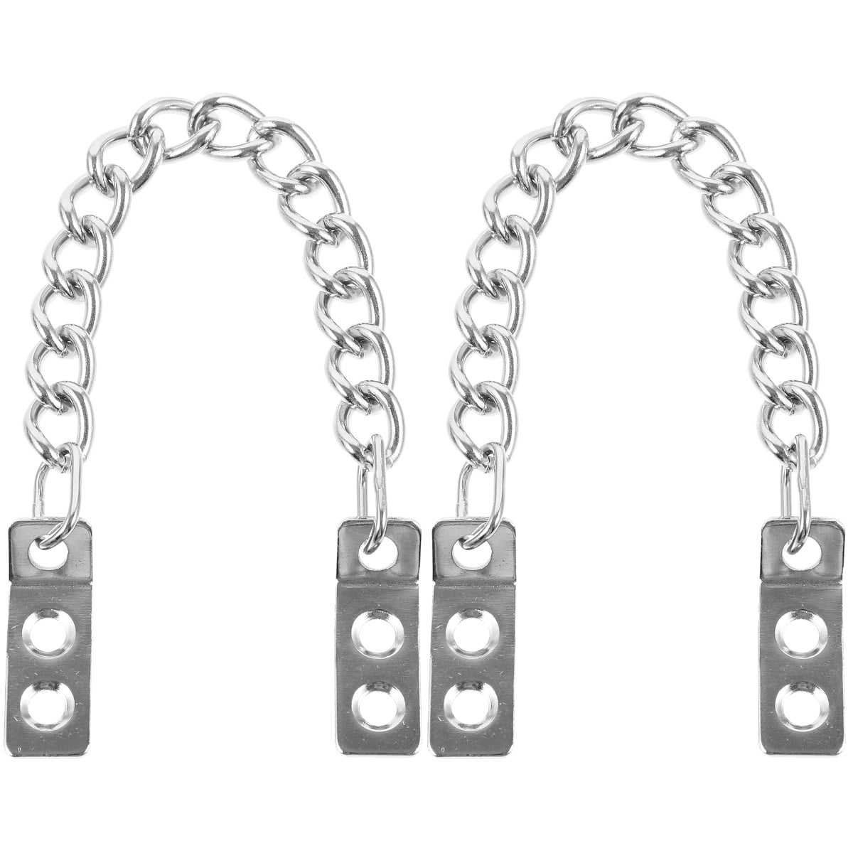 2pcs Security Door Chain Decorative Chain Door Metal Chain Antitheft Door Chain