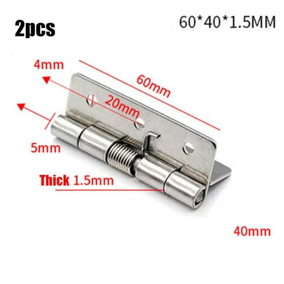 2pcs Self Closing Spring Door Hinge Chassis Door Closer Automatic Rebound Hinge Stainless Steel Furniture Hinge Hardware 