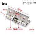 thumbnail image 1 of 2pcs Self Closing Stainless Steel Spring Door Hinge Hardware 1/1.5/2/2.5/3/4Inch, 2 Inch, 1 of 5