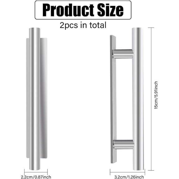 2pcs Self-Stick Instant Cabinet Drawer Handles Pulls Drawer Push Pull Handles Helper with Adhesive Door Handle for Kitchen Window Sliding Closet