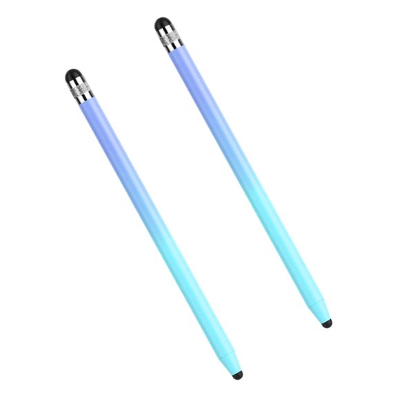 2pcs Sensitivity Pen for Touch Screens Double End Ergonomic Grip Screen Pen for Phone Tablet and Devices