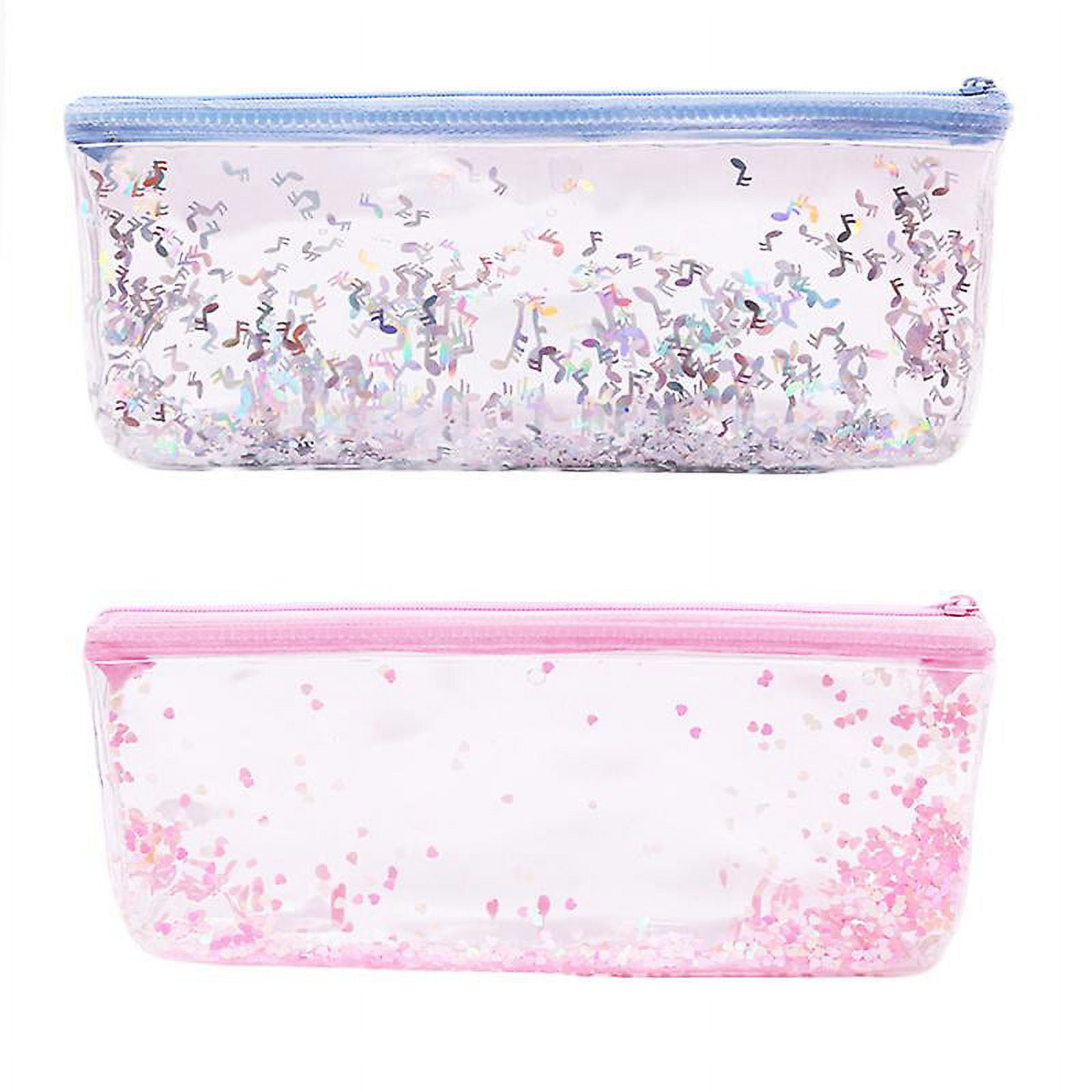 2pcs Sequined Pencil Case