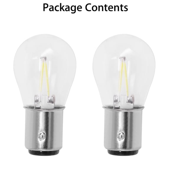 2pcs Set 1157 BA15D 8V-28V LED Bulb Reverse Singal Turn Light Brake Lamp White Hot