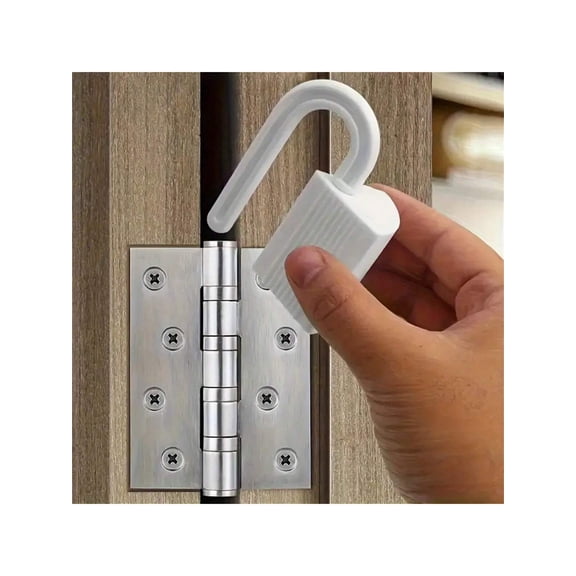 2pcs Set 360 Rotatable Anti Pinch Door Stopper Suitable For Bedroom Bathroom Doors Prevents Finger Pinching White