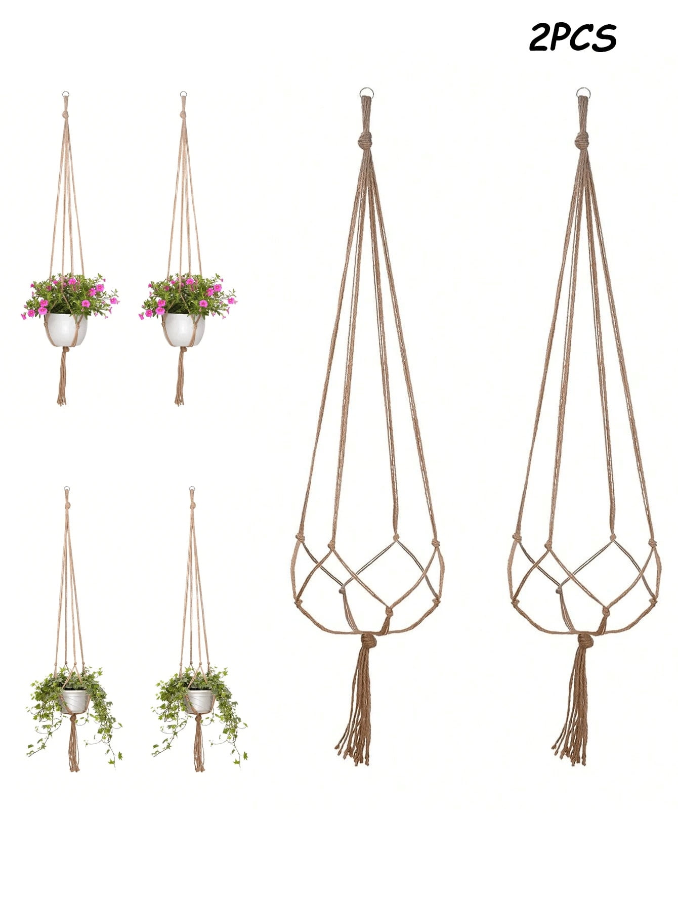 2pcs/Set /4pcs/Set Creative Woven Plant Hanger,Plant Hanger Flower Pot