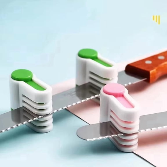 2pcs/Set Cake Slicer Bread Divider Layering Aid Serrated Knife Divider Toast Baking Tool B