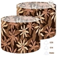 thumbnail image 1 of 2pcs Set Drum Lampshades (13"x 13"x 10"), Floral brush strokes seamless design American witch Fabric Lamp Shades, Large Replacement Shades for Table, Floor, and Pendant Lamps, Simple Assembly Needed., 1 of 8