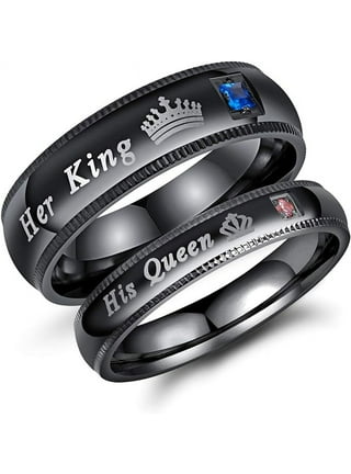 6mm Claddagh King & Queen high quality Rings, Crown Rings, His and Hers Personalize Engrave Couples Ring, Stainless Steel Wedding Band