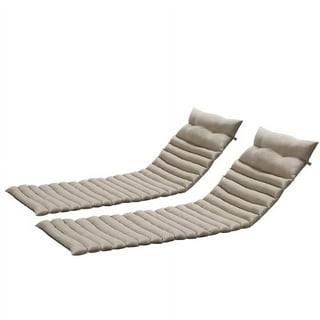 Sun Lounger Cushions, Chair Pad Thick Padded Bed Recliner Relaxer Seat  Garden Furniture Cushions with Non-Slip Ties for Travel Indoor  Outdoor(Cushion