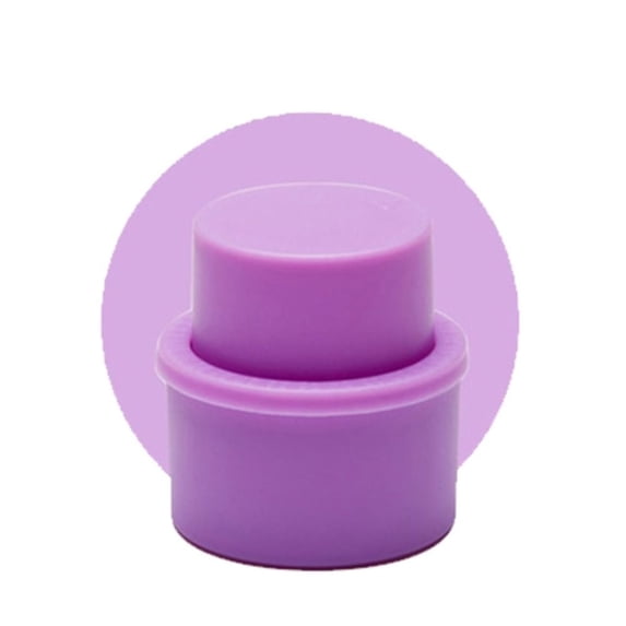 2pcs/Set Reusable Cola Pump Frizzy Carbonation Keeper Bottle Stopper Drink Sealer Beverage Saver Soda Cap PURPLE 2PCS
