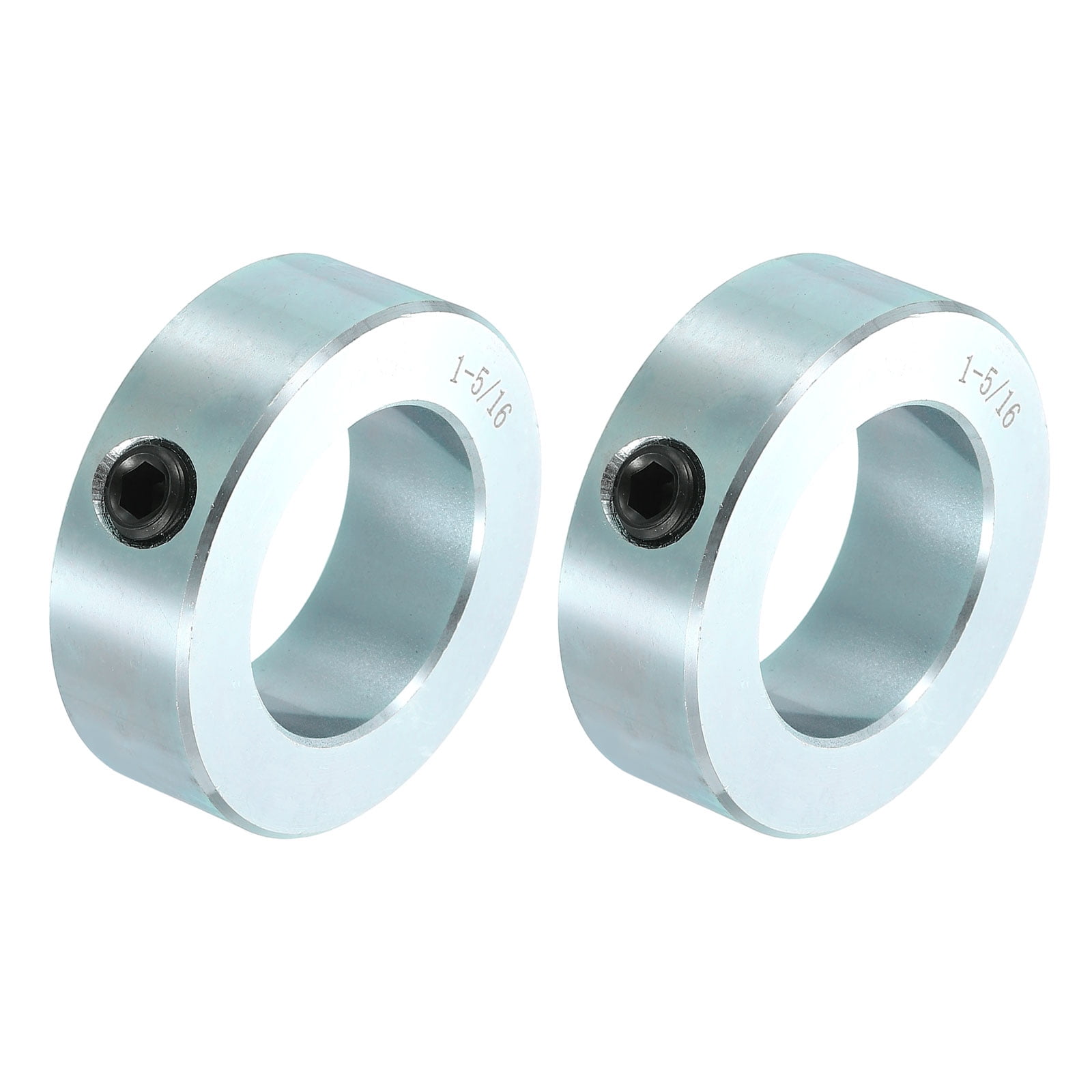 2pcs Set Screw Collars 1-5/16" Bore Carbon Steel Shaft Collars, 2-1/8" OD, 11/16" Width Lock Axle Collar Clamp